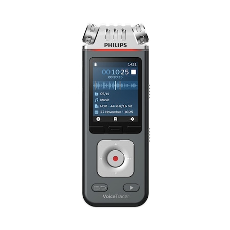 Philips Voice Tracer Digital Recorder, 8 GB, Black DVT7110